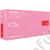 Kép 1/4 - Mercator® Nitrylex pink púdermentes rózsaszín nitril vizsgálókesztyű 100 db