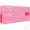 Kép 1/4 - Mercator® Nitrylex pink púdermentes rózsaszín nitril vizsgálókesztyű 100 db