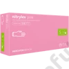 Kép 2/4 - Mercator® Nitrylex pink púdermentes rózsaszín nitril vizsgálókesztyű 100 db