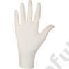 Kép 2/2 - santex púderezett fehér latex kesztyű