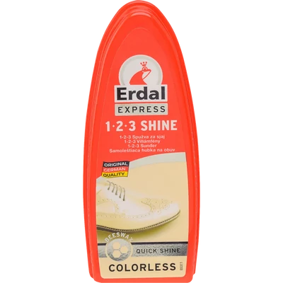Erdal 1.2.3 Shine cipő gyorsfény szivacs színtelen