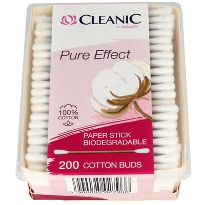 Cleanic Pure Effect biológiailag lebomló  fültisztító 200 db