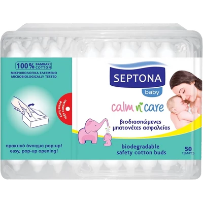 Septona pamut fültisztító pálcikák gyermekek részére