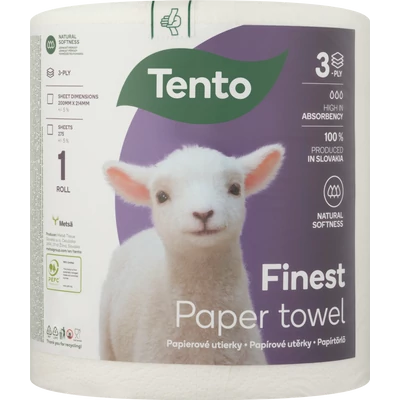 Tento Finest 3 rétegű papírtörlő Tento Finest 3 rétegű papírtörlő