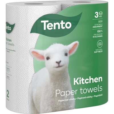 Tento Kitchen 3 rétegű papírtörlő Tento Kitchen 3 rétegű papírtörlő