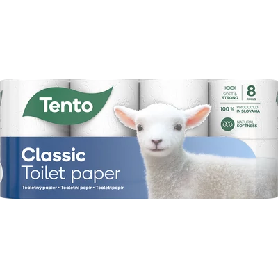 Tento Classic toalettpapír 8 tekercs Tento Classic toalettpapír 8 tekercs