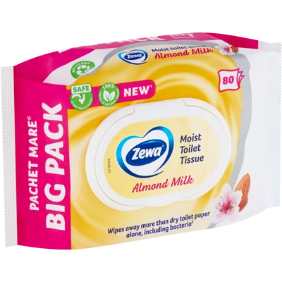 Zewa Almond Milk nedves toalettpapír 80 darab Zewa Almond Milk nedves toalettpapír 80 darab