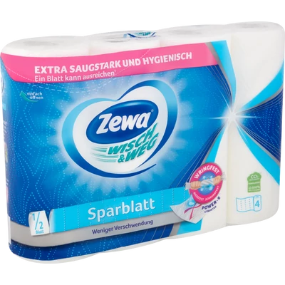 Zewa Wisch & Weg Sparblatt háztartási papírtörlő Zewa Wisch & Weg Sparblatt háztartási papírtörlő