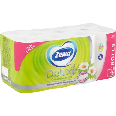 ZEWA Deluxe Camomile Comfort toalettpapír 16 tekercs ZEWA Deluxe Camomile Comfort toalettpapír 16 tekercs