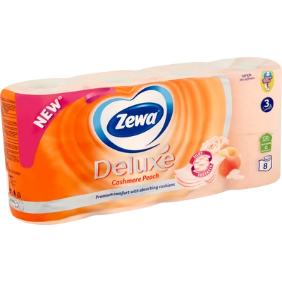 ZEWA Deluxe Cashmere Peach toalettpapír 8 tekercs ZEWA Deluxe Cashmere Peach toalettpapír 8 tekercs
