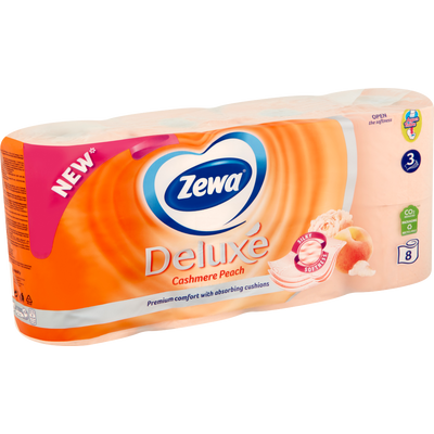 ZEWA Deluxe Cashmere Peach toalettpapír 8 tekercs