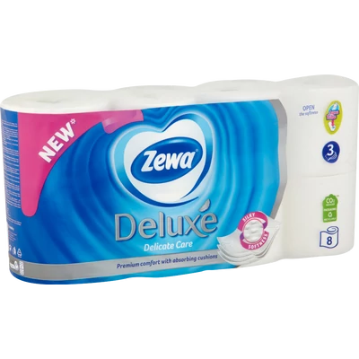 ZEWA Deluxe Delicate Care toalettpapír 8 tekercs ZEWA Deluxe Delicate Care toalettpapír 8 tekercs