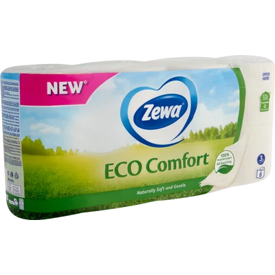 ZEWA Eco Comfort toalettpapír 8 tekercs ZEWA Eco Comfort toalettpapír 8 tekercs