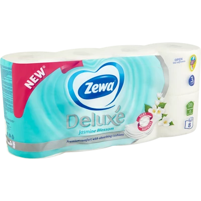 ZEWA Deluxe Jasmine Blossom toalettpapír 8 tekercs ZEWA Deluxe Jasmine Blossom toalettpapír 8 tekercs