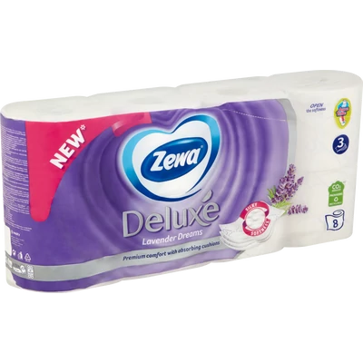 ZEWA Deluxe Lavender Dreams toalettpapír 8 tekercs ZEWA Deluxe Lavender Dreams toalettpapír 8 tekercs