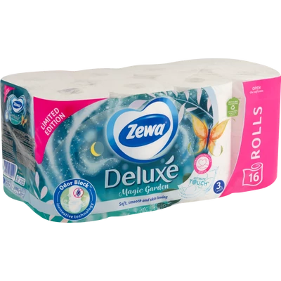 ZEWA Deluxe Magic Garden toalettpapír 16 tekercs ZEWA Deluxe Magic Garden toalettpapír 16 tekercs