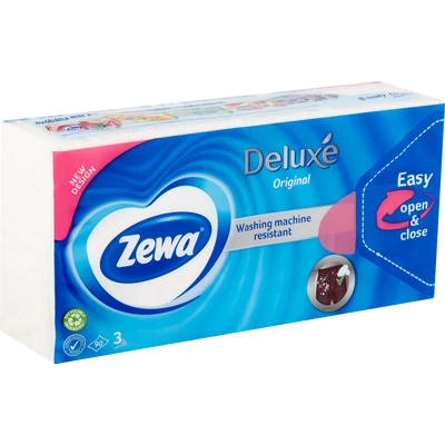 Zewa Deluxe Original papírzsebkendő 90 darab Zewa Deluxe Original papírzsebkendő 90 darab