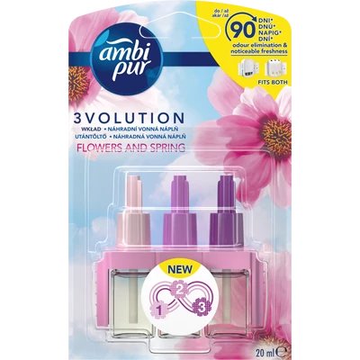 Ambi Pur 3Volution elektromos légfrissítő utántöltő Flowers & Spring Ambi Pur 3Volution elektromos légfrissítő utántöltő Flowers & Spring