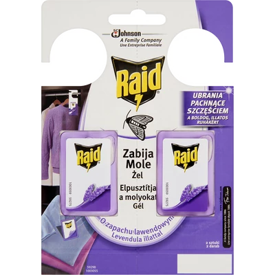 RAID molyriasztó zselé levendula 2 darab RAID molyriasztó zselé levendula 2 darab