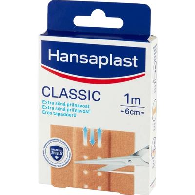 Hansaplast Classic erős 6 cm széles vágható sebtapasz 1 méter Hansaplast Classic erős 6 cm széles vágható sebtapasz 1 méter