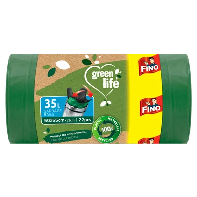 Fino green life köthető füles szemeteszsák 35 liter Fino green life köthető füles szemeteszsák 35 liter