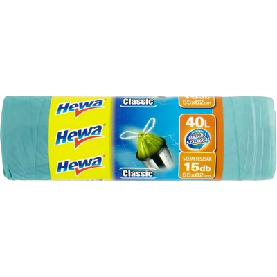 Hewa zárószalagos szemeteszsák 40 liter Hewa zárószalagos szemeteszsák 40 liter