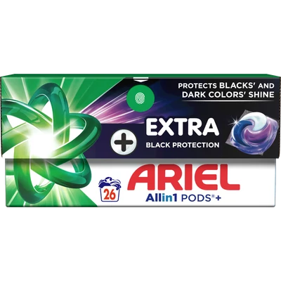 Ariel All in 1 PODS Extra Black Protection mosókapszula 26 darab