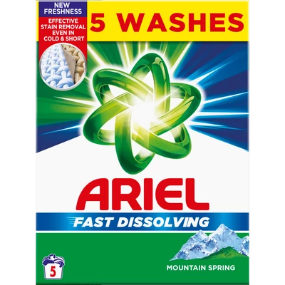 Ariel Mountain Spring mosópor 5 mosás Ariel Mountain Spring mosópor 5 mosás