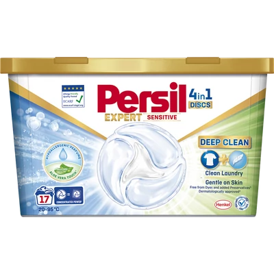 Persil Expert 4in1 Discs Sensitive mosókapszula 17 darab Persil Expert 4in1 Discs Sensitive mosókapszula 17 darab