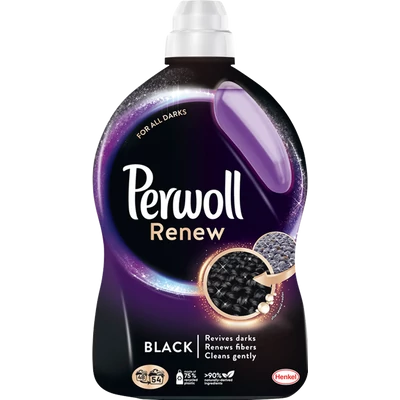 Perwoll Renew Black folyékony mosószer 54 mosáshoz