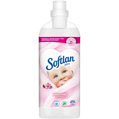 Softlan Ultra Weich &amp; Mild textilöblítő 45 mosáshoz (1000 ml)