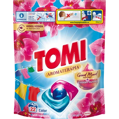 Tomi Aromaterápia Orchidea Color mosókapszula 22 darab Tomi Aromaterápia Orchidea Color mosókapszula 22 darab