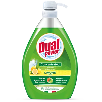 Dual Power Limone citrom illatú koncentrált mosogatószer 1000 ml Dual Power Limone citrom illatú koncentrált mosogatószer 1000 ml