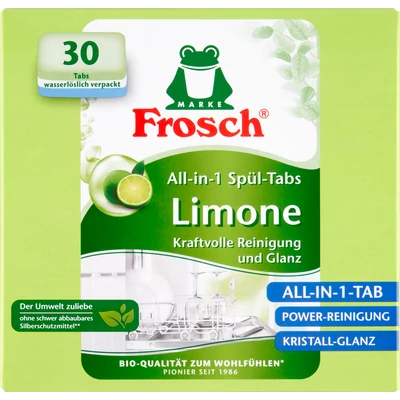 Frosch lemon citromos bio mosogatógép tabletta 30 darab Frosch lemon citromos bio mosogatógép tabletta 30 darab