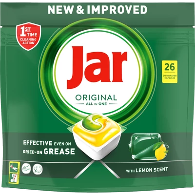 JAR Original Lemon All in One mosogatókapszula 26 darab JAR Original Lemon All in One mosogatókapszula 26 darab