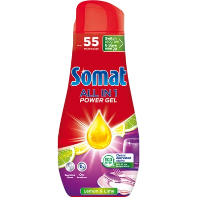 Somat All in 1 Power Gel mosogatógél 55 mosogatáshoz