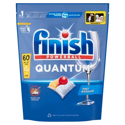 Finish Quantum Max citromos mosogatógép tabletta 60 darab Finish Quantum Max citromos mosogatógép tabletta 60 darab