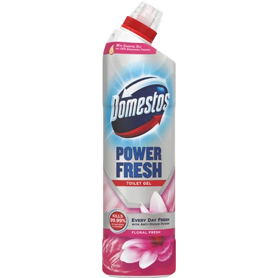 Domestos Power Fresh Floral Fresh WC-tisztító gél 700 ml Domestos Power Fresh Floral Fresh WC-tisztító gél 700 ml