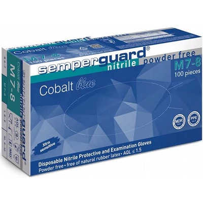 Semperguard Cobalt Blue kobaltkék púdermentes nitril kesztyű XL 90 db Semperguard Cobalt Blue kobaltkék púdermentes nitril kesztyű XL 90 db