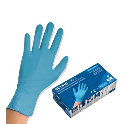 Setino nitril púdermentes 3,5 grammos vizsgálókesztyű 100 db Setino nitril púdermentes 3,5 grammos vizsgálókesztyű 100 db
