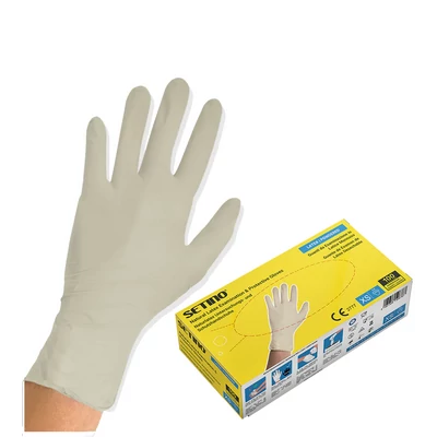 Setino púderezett latex vizsgálókesztyű 100 db Setino púderezett latex vizsgálókesztyű 100 db