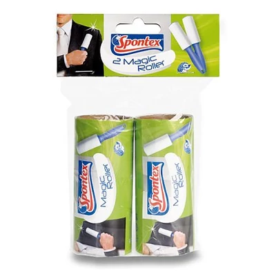 Spontex magic roller szösztelenítő henger 24 lapos, 2 db-os utántöltő Spontex magic roller szösztelenítő henger 24 lapos, 2 db-os utántöltő