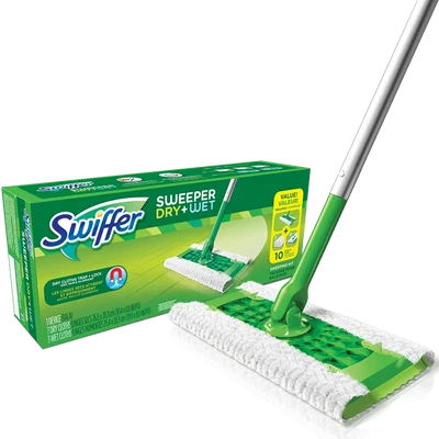 Swiffer Sweeper nedves és száraz gyorsfelmosó szett Swiffer Sweeper nedves és száraz gyorsfelmosó szett
