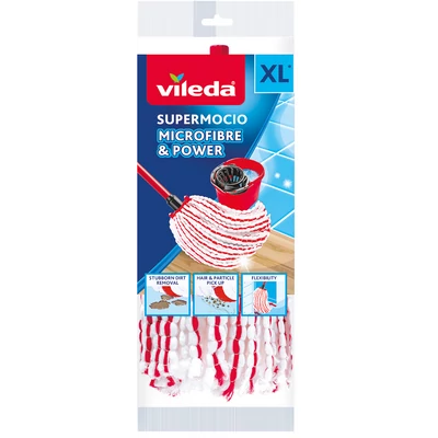 Vileda Supermocio Microfibre & Power gyorsfelmosó fej Vileda Supermocio Microfibre & Power gyorsfelmosó fej
