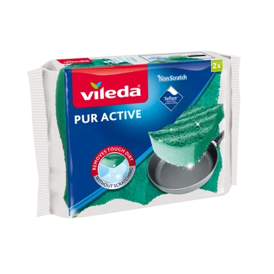 Vileda Pur Active mosogatószivacs 2 darab Vileda Pur Active mosogatószivacs 2 darab