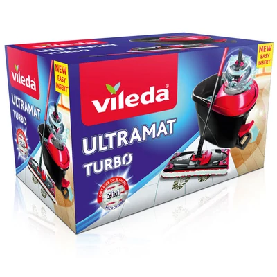 Vileda Ultramat Turbo szett lapos felmosóval Vileda Ultramat Turbo szett lapos felmosóval