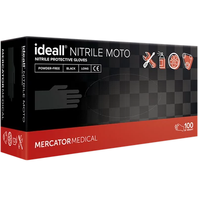 Mercator® ideall nitrile moto szerelőkesztyű 100 db Mercator® ideall nitrile moto szerelőkesztyű 100 db