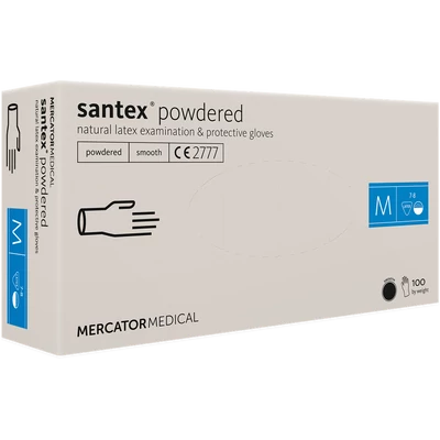 santex púderezett fehér latex kesztyű santex púderezett fehér latex kesztyű