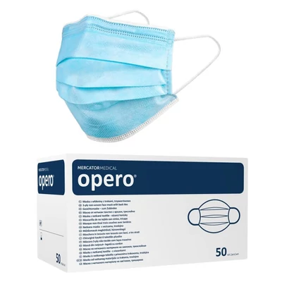 Mercator® Opero 3 rétegű sebészeti szájmaszk Mercator® Opero 3 rétegű sebészeti szájmaszk
