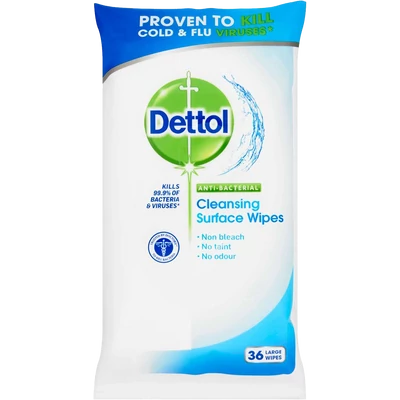 Dettol antibakteriális nedves törlőkendő 36 darab Dettol antibakteriális nedves törlőkendő 36 darab